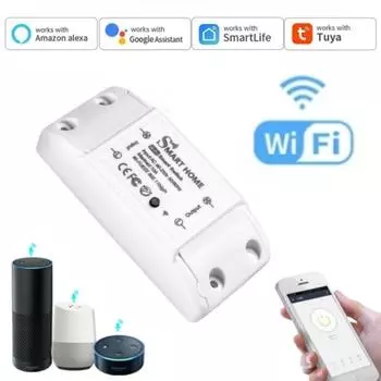 Tuya WiFi Smart Switch Breaker Беспроводной выключатель света Голосовое управление Таймер APP Smart Life Работа с Alexa Google Home 110 В 220 В