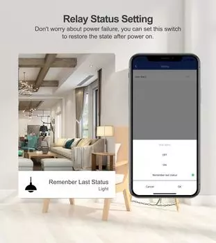 Tuya WiFi Smart Switch Module Электрический выключатель 1/2/3/4-клавишный модуль выключателя освещения Управление через мобильное приложение Alexa 1 Gang-WIFI белый