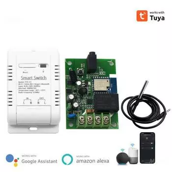 /Tuya WiFi Smart Temperature Switch 16A 3000W с термостатом для мониторинга энергопотребления для Alexa Home TYTE-16A