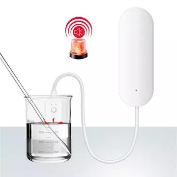 Tuya WIFI Умный датчик утечки воды Сигнализация Детектор утечки воды Система безопасности Умный дом Умная жизнь Приложение Google Home Alexa 1pc белый