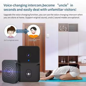 Tuya WiFi Видеодомофон Беспроводная HD камера ИК-обнаружение движения Сигнализация безопасности Дверной звонок Звонки Интерком для дома Квартира