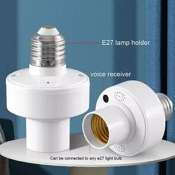 Tuya Wiifi Bl E27 Socket Smart Light Bulbs Адаптер Патрон для лампы Основание Выключатель света для кухни и спальни Alexa Google Home Голосовое управление A