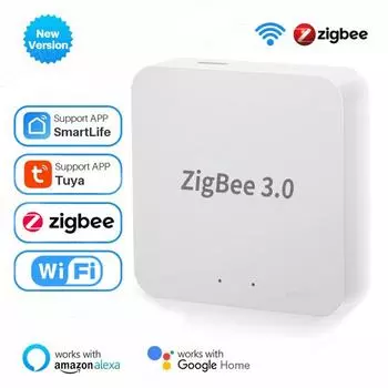 Tuya Zigbee 3.0 Gateway Hub Умный дом Беспроводной мост Smart Life APP Дистанционное управление Автоматизация Устройство Работает с Alexa Google