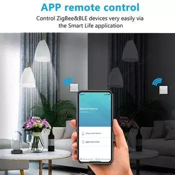 Tuya Zigbee 3.0 Smart Gateway Hub Multi-Mode Bridge Smart Home WiFi Bluetooth APP Control Работает с Alexa Google Home