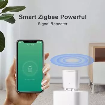Tuya ZigBee 3.0 USB-расширитель связи, повторитель сигнала, шлюз ZigBee, расширение 20-30M, усилитель модуля автоматизации умного дома белый