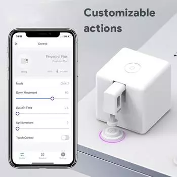 Tuya Zigbee Bluetooth Fingerbot Plus Robot Button Pusher Switch Bot Умный дом Работает с Alexa Google Home Smart Life App