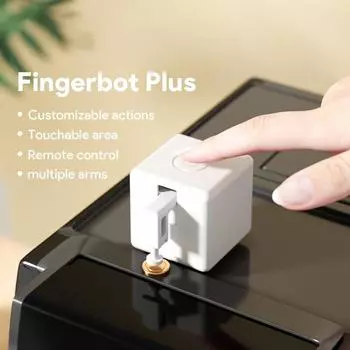 Tuya Zigbee Bluetooth Fingerbot Plus Robot Button Pusher Switch Bot Умный дом Работает с Alexa Google Home Smart Life App