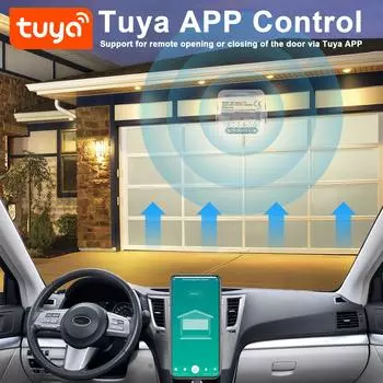 Tuya ZigBee Гаражные ворота Открыватель Smart Gate Controller APP Пульт дистанционного управления Выключатель для голосового управления Alexa Google Home белый
