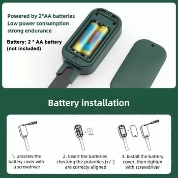 Tuya Zigbee Wireless Soil Moisture Meter Intelligent Temperature Humidity Sunlight Tester Soli Analyzer Versatile Gardening Tool зелёный