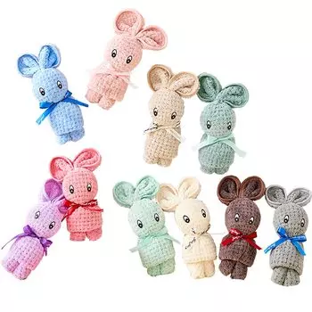 TUYOBI Petit Hand Set of Individual Thank Mini Small Thank Random Ribbon Christmas Thank you for your help Носовой платок, подарок, полотенце, 30, кролик,