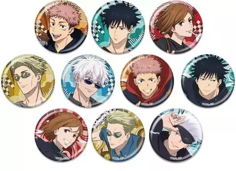 TV Anime Glittery Can Badge Collection Box Jujutsu Kaisen 10-Piece
