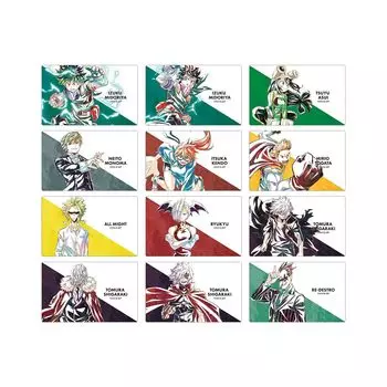 TV Anime Hero Trading Ani Art 6 карточек-наклеек 12 штук КОРОБКА «Моя академия» том. версия А