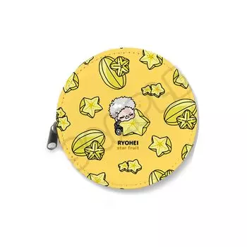 TV Anime Hitman Ryohei Sasagawa 3rd Edition Round Coin Case Medium Yellow Katekyo REBORN!