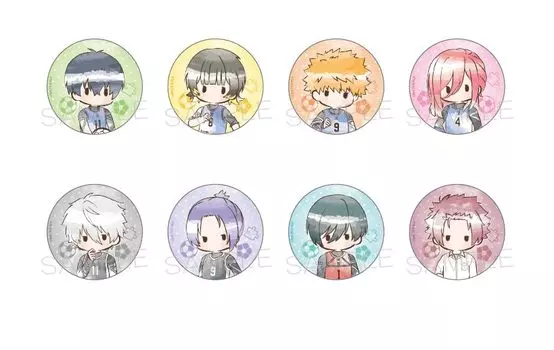 TV Anime Retro Chic Can Badge Box of 8 “Blue Rock”