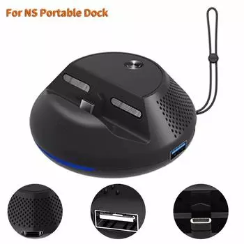 TV Dock Switch TV Converter Зарядная док-станция Подставка с печатной платой для NS NX Аксессуары для консоли Nintendo Switch 9*9*3.7cm чёрный