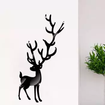ТВ фон гостиная спальня анимированная наклейка на стену лось наклейка на зеркало акриловая наклейка на зеркало