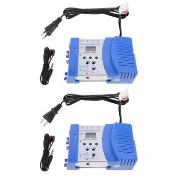 TV LINK RF Модулятор VHF UHF Аудио Видео ТВ Конвертер с инфракрасным ИК управлением для системы CATV PAL US Plug
