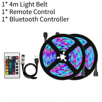 Tv Usb Backlights Led Strip Light Kit Remote Control Bluetooth Ip65 Waterproof 4m