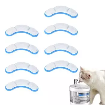 TVETE Cat Water Filter Water softening filter for cats and for automatic pet water easy to filter resin activated safe and clean [8 pieces] dogs,