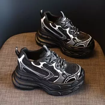 TW1279-2 Женские кроссовки на толстой подошве со стразами - Универсальная осенняя мода 2024 36