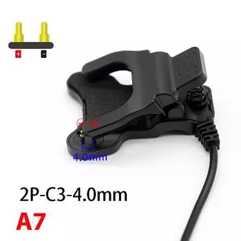 Tw64 для смарт-часов универсальный USB-кабель для зарядки черный 2/3 контакта зарядное устройство клипса