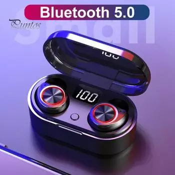 TW80 Bluetooth-совместимые 5.0 стерео наушники-вкладыши с цифровым дисплеем беспроводные наушники-вкладыши белый