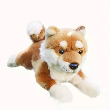 TWDRTDD Собака Мягкая игрушка Настоящий Шиба-ину Милая мягкая игрушка Пушистая игрушка для милого животного Подарок 30 см Игрушка, Кукла, Детский подарок, Прикосновение, Фигурка, Подарок, День рождения, коричневый