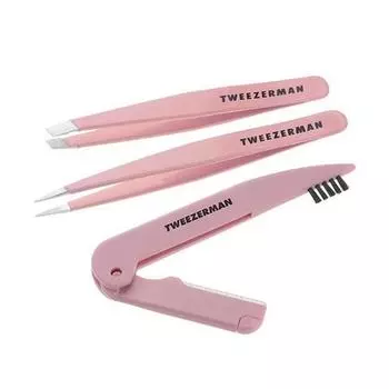 Tweezerman Exclusive Tea Rose Brow Sculpting Set