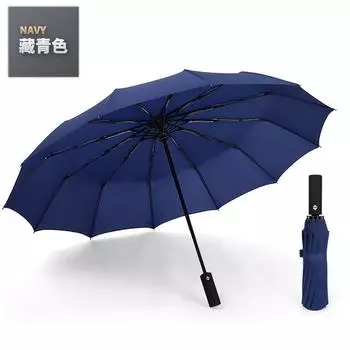 Twelve-bone automatic umbrella folding men s and women s umbrellas Korean double umbrella plus three-fold umbrella 23 inches