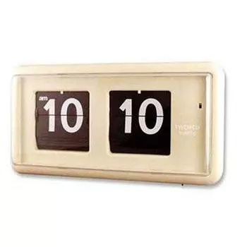 TWEMCO Wall Clock Beige QT-30