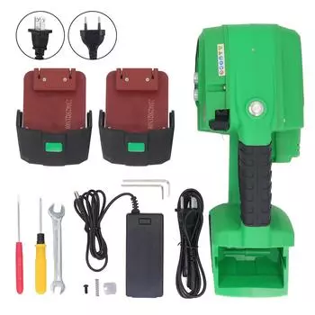 Твердая электрическая обвязочная машина с ЖК-экраном, автоматический инструмент для обвязки 1/2?/8 дюймов ПП ПЭТ ремень AC10 EU Plug