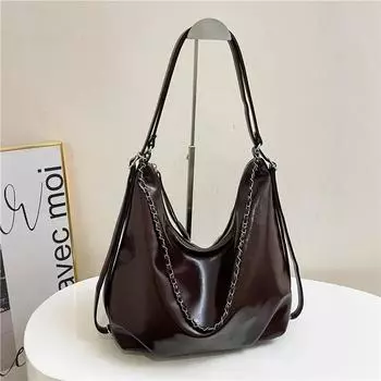 Твердая большая вместимость высококачественная сумка через плечо из искусственной кожи на молнии универсальная модная сумка мягкая простая модная сумка через плечо