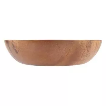 Твердая деревянная миска из акации для салата, супа, риса, деревянная чаша ручной работы, кухонная утварь (20*4,5см)