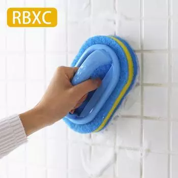 Твердая губка RBXC с ручкой для чистки кафеля и керамических плит 14*8.5*8CM