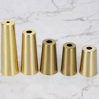 Твердая крышка цилиндра для стула из матового железа для ног, защитная декоративная нижняя безопасная подушка 24*31*55mm