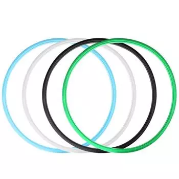 Твердая мертвая шина прочная 700x23C фиксированная передача свободная надувная взрывобезопасная - белый