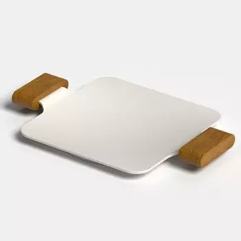 Твердая мини-сковорода для гриля Yakiniku Plate 20 см Home Camp Samgyeopsal Ceramic Coating Продается в Dr.HOWS [официально Япония] (белый)