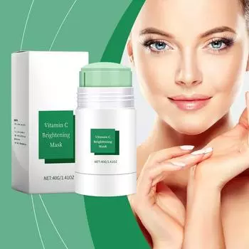 Твердая очищающая маска для лица с зеленым чаем, улучшает цвет лица, увлажняет, нежно очищает и питает кожу