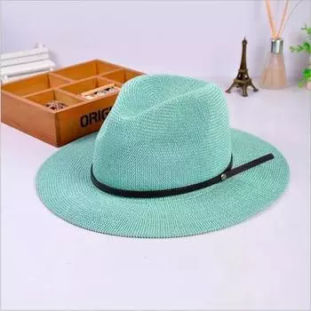 Твердая панама, мужская шляпа от солнца, женская летняя пляжная кепка с козырьком от солнца, крутая джазовая кепка-трилби, сомбреро
