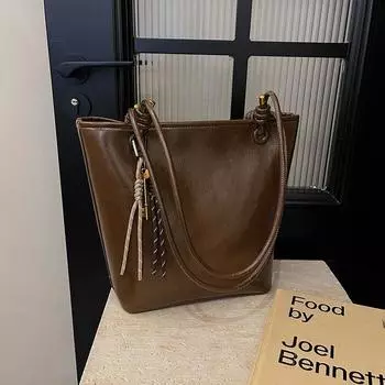 Твердая полиуретановая высококачественная вместительная универсальная модная сумка на молнии, мягкая, простая, современная дизайнерская сумка-тоут