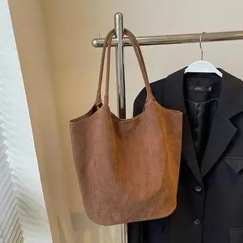 Твердая ПУ универсальная сумка-тоут швейная нить большой емкости женская сумка популярная и самая продаваемая повседневная сумка через плечо для поездок на работу