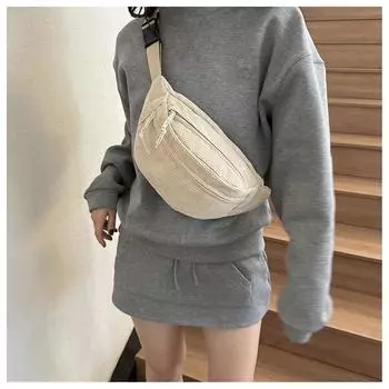 Твердая женская поясная сумка для студентов, сумка через плечо, поясная сумка, модные сумки-бананы для телефона, женская поясная сумка белый