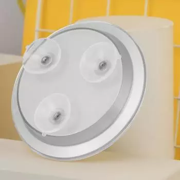 Твердое круглое легкое увеличенное зеркало для путешествий косметические принадлежности для ванной комнаты белый