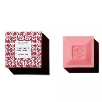 Твердое мыло Benamor Rose Amelie 100г (сухой вес 84г), 1 единица
