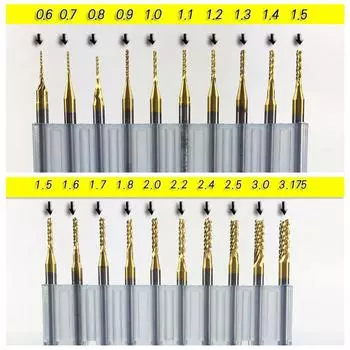 Твердосплавный шлифовальный станок с титановым покрытием хвостовик фреза сверло фреза концевая фреза 0.9mm