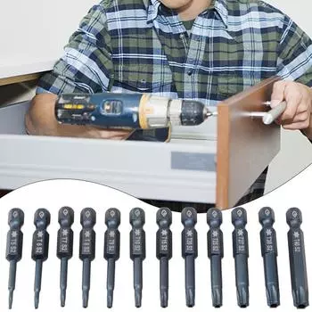 Твердость легированной стали бита отвертки Торкс точности синяя высокая сильное кручение T5