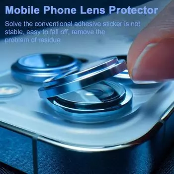 Твердость объектива телефона, пленка 9H с высоким пыленепроницаемым коэффициентом пропускания, защитный чехол для объектива камеры телефона For iphone 15 чёрный