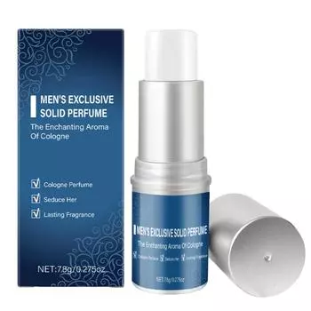 Твердые духи Стойкие Свидания Легкие Мужские и Женские Вращающиеся Портативные Флиртующие Духи One Size синий