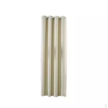 Твердые хлопковые оконные шторы с люверсами 200*250 см, бежевые