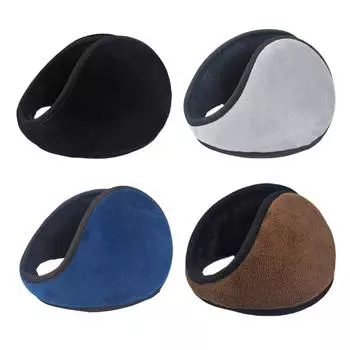 Твердые мягкие теплые зимние наушники для женщин, защитные наушники, модные чехлы для ушей C9P8 Black-One size